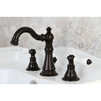 Kingston Oil Rubbed Bronze 2 Handle 8" Widespread Bathroom Faucet FS1975APL