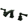 Kingston Oil Rubbed Bronze 2 Handle Widespread Bathroom Faucet w Pop-up FS4465QL