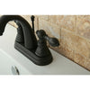 Kingston Oil Rubbed Bronze 2 Handle 4" Centerset Bathroom Faucet FS5615ACL
