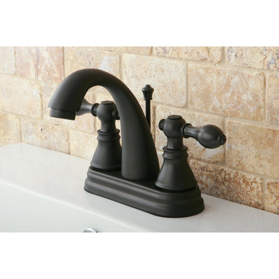 Kingston Oil Rubbed Bronze 2 Handle 4" Centerset Bathroom Faucet FS5615ACL
