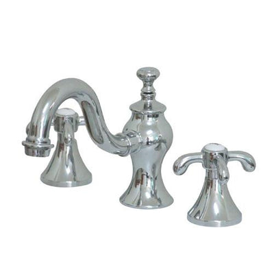 Kingston Brass Chrome 2 Handle Widespread Bathroom Faucet w Pop-up FS7161TX