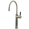 Kingston Kaiser Satin Nickel Single Handle Bathroom Vessel Sink Faucet FS8038DKL