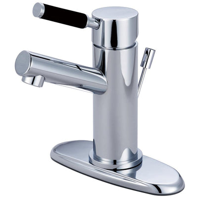 Kingston Kaiser Chrome Single Handle Bathroom Faucet with Cover Plate FS8421DKL