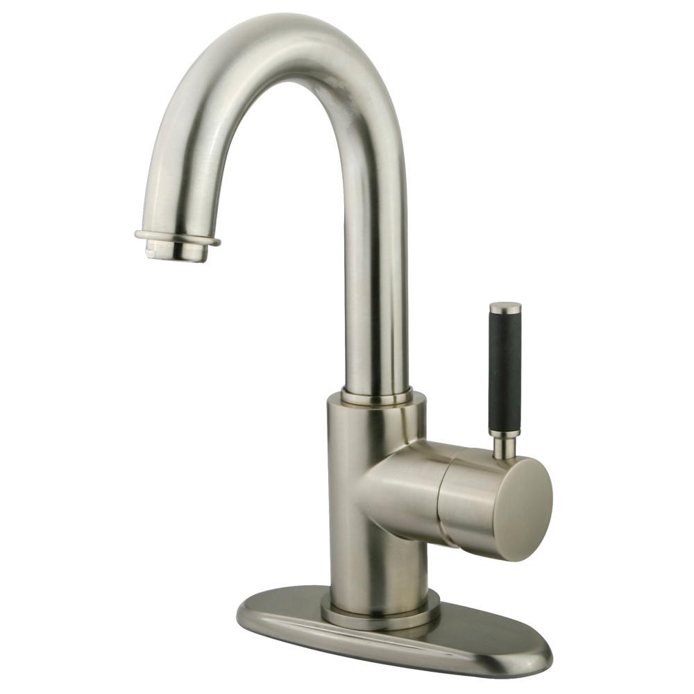 Kingston Kaiser Satin Nickel one Handle Bathroom Faucet w push drain FS8438DKL