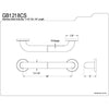 Kingston Brass Grab Bars - Satin Nickel 18" Commercial Grade Grab Bar GB1218CS