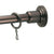 Gatco Marina Collection 72 inch Shower Rod and Flange Set in Oil Rubbed Bronze 783389