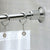 Gatco Marina Collection Brass Shower Rod in Chrome 783397