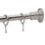 Gatco Marina Collection 72 inch Shower Rod and Flange Set in Satin Nickel 783401
