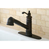 Kingston Brass Oil Rubbed Bronze Single Handle Pull Out Kitchen Faucet GS7575TL