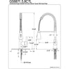 Kingston Brass Chrome Single Handle Pre-rinse Kitchen Faucet GS8871CTL