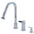 Kaiser Chrome Pull down Widespread Kitchen Faucet & Soap Dispenser GS8911DKLK1