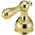 Delta Polished Brass Finish Lavatory Metal Lever Handles - Quantity 2 Included DH215PB
