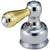 Delta Chrome / Polished Brass Finish Metal Lever Handles - Quantity 2 Included DH25CB