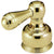 Delta Polished Brass Finish Metal Lever Handles - Quantity 2 Included 9500