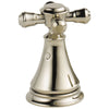Delta Cassidy Collection Polished Nickel Finish Lavatory Cross Handles - Quantity 2 Included 579607