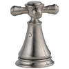 Delta Cassidy Collection Stainless Steel Finish Lavatory Cross Handles - Quantity 2 Included 579609