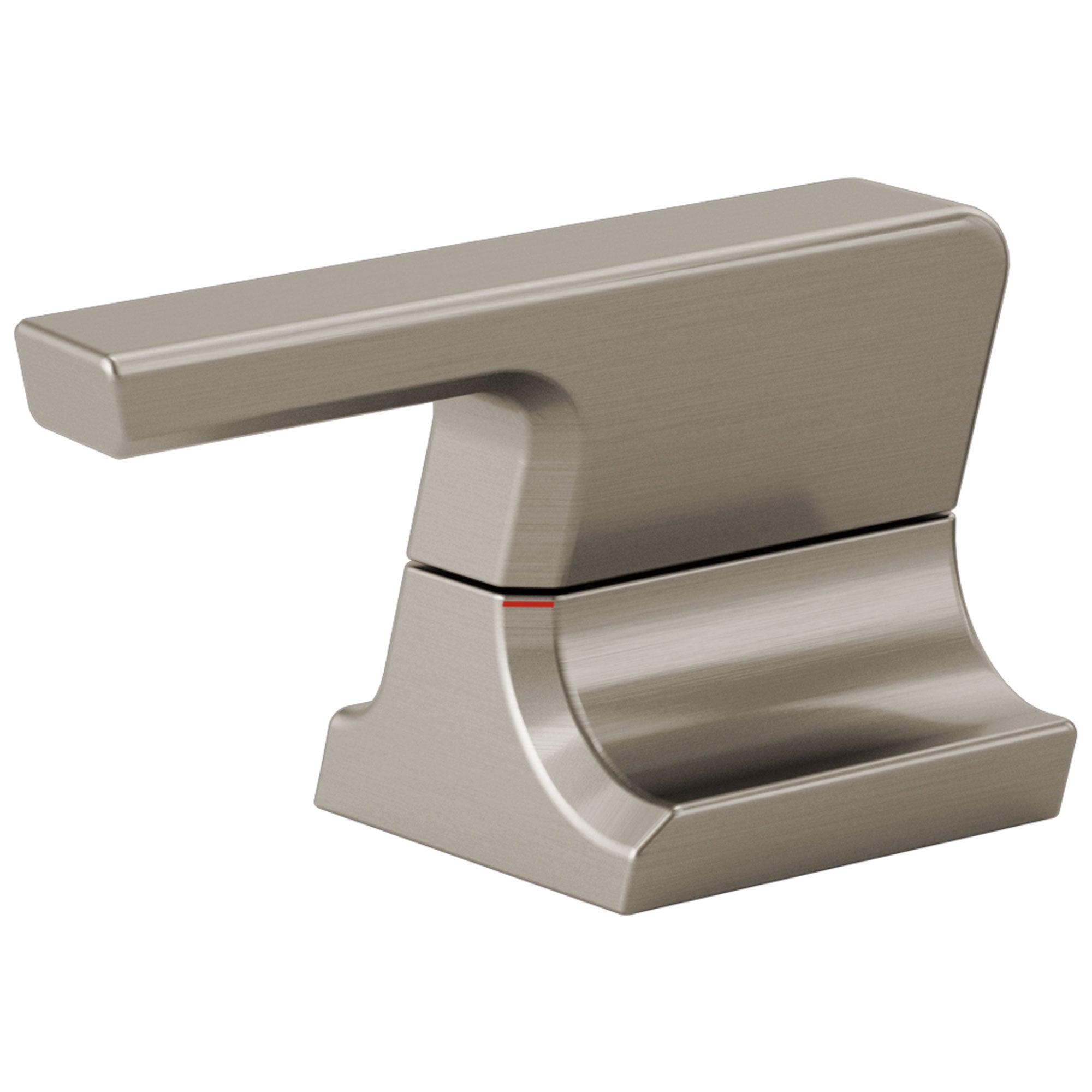 Delta Pivotal Stainless Steel Finish Metal Bathroom Faucet Lever Handle Set DH299SS