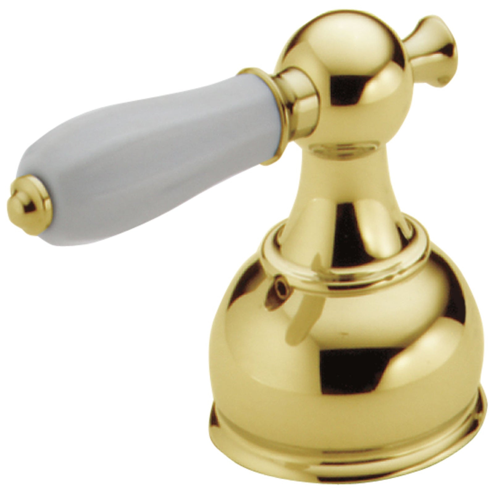 Delta Polished Brass Finish Roman Tub Porcelain Lever Handles - Quantity 2 Included 167852
