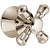 Delta Cassidy Collection Polished Nickel Finish Tub and Shower Cross Handle 579664
