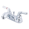 Kingston Brass Chrome 2 Handle 4" Centerset Bathroom Faucet w Pop-up KB0821