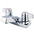 Kingston Brass Chrome 2 Handle 4" Centerset Bathroom Faucet KB100LP