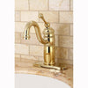 Kingston Brass Polished Brass Single Handle Bathroom Faucet w Pop-up KB1402BL