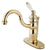Kingston Brass Polished Brass Single Handle Bathroom Faucet w Pop-up KB1402PL