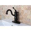 Kingston Brass Oil Rubbed Bronze Single Handle Bathroom Faucet w Pop-up KB1405BL