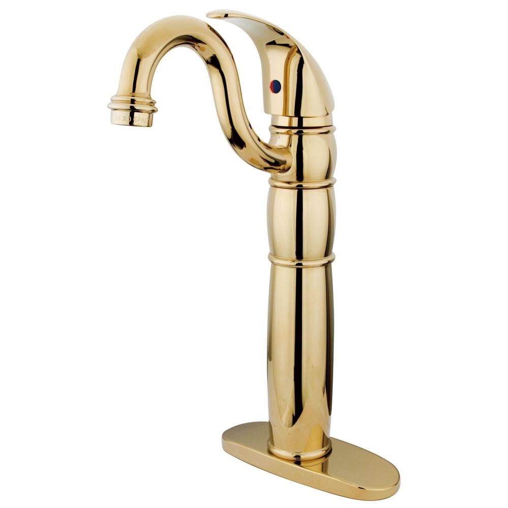 Kingston Polished Brass Single Handle Vessel Sink Bathroom Faucet KB1422LL