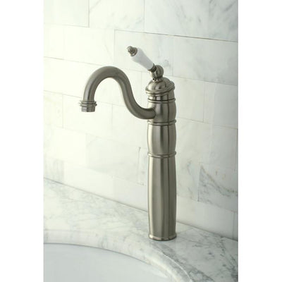 Kingston Brass Satin Nickel Single Handle Vessel Sink Bathroom Faucet KB1428PL
