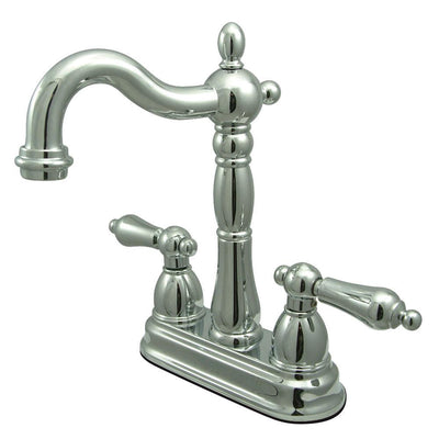 Kingston Brass Chrome Two Handle 4" Centerset Bar Prep Sink Faucet KB1491AL