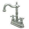 Kingston Brass Chrome Two Handle 4" Centerset Bar Prep Sink Faucet KB1491AX