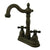 Kingston Oil Rubbed Bronze Two Handle 4" Centerset Bar Prep Sink Faucet KB1495AX