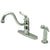 Kingston Chrome Single Handle Kitchen Faucet With Non-Metallic Sprayer KB1571PL