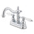 Kingston Brass Chrome 2 Handle 4" Centerset Bathroom Faucet with Pop-up KB1601PL