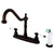 Kingston Oil Rubbed Bronze 8" Centerset Kitchen Faucet with Sprayer KB1755PL