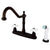 Kingston Oil Rubbed Bronze 8" Centerset Kitchen Faucet with Sprayer KB1755PX