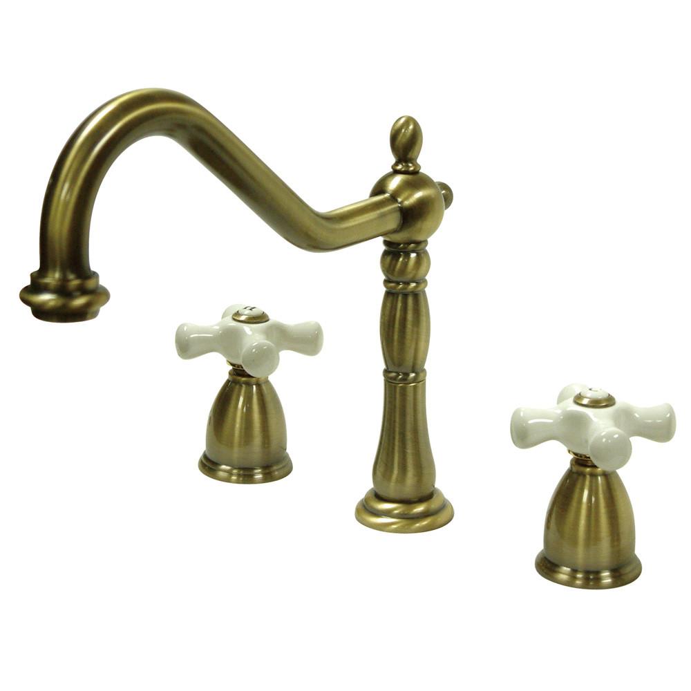 Kingston Brass Vintage Brass 8" Center Kitchen Faucet without Deck KB1793PXLS