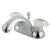 Kingston Brass Chrome 2 Handle 4" Centerset Bathroom Faucet with Pop-up KB2151B