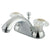 Kingston Brass Chrome 2 Handle 4" Centerset Bathroom Faucet with Pop-up KB2151
