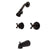 Kingston Oil Rubbed Bronze 2 Handle Tub and Shower Combination Faucet KB245AX