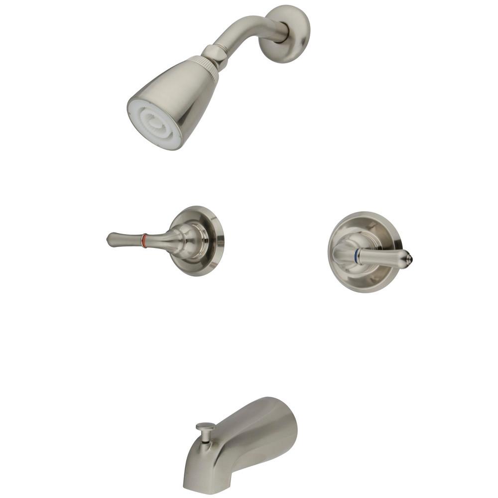 Moen 82970SRN Halle Posi-Temp Tub and Shower with Valve Included Spot Resist Brushed Nickel