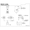 Magellan Satin Nickel Two Handle Tub & Shower Combination Faucet KB248AL