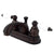 Kingston Oil Rubbed Bronze 2 Handle 4" Centerset Bathroom Faucet KB2605PL