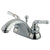 Kingston Brass Chrome 2 Handle 4" Centerset Bathroom Faucet with Pop-up KB2621