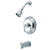 Kingston Brass Chrome Single Handle Tub and Shower Combination Faucet KB2631EL
