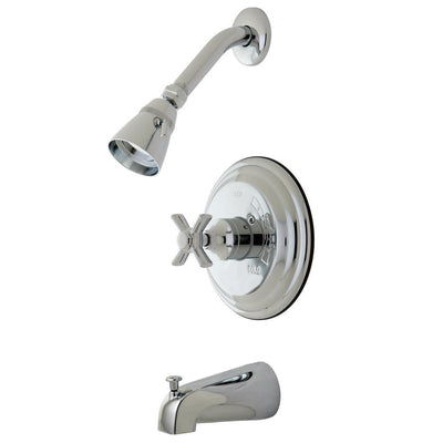 Kingston Brass KB2631ZX Tub and Shower Combination Faucet Polished Chrome