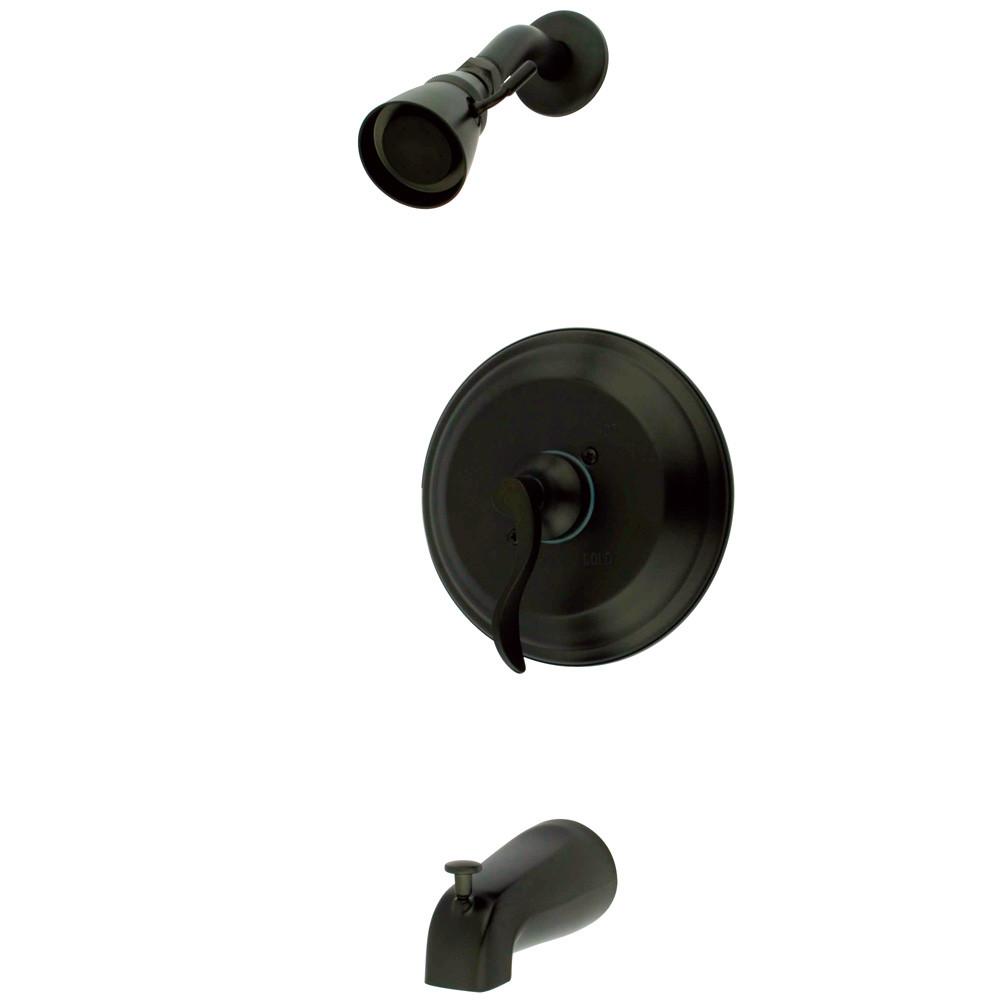 Kingston Oil Rubbed Bronze NuFrench tub & shower combination faucet KB2635DFL