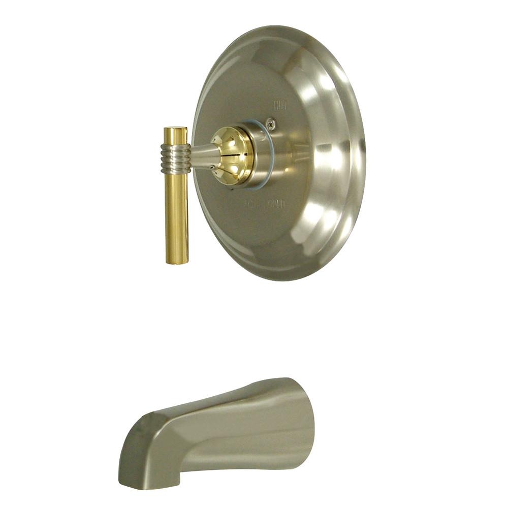 Milano Satin Nickel/Polished Brass Single Handle Tub Only Faucet KB2639MLTO