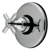 Kingston Brass Chrome Wall Volume Control Valve for Shower Faucet KB3001EX